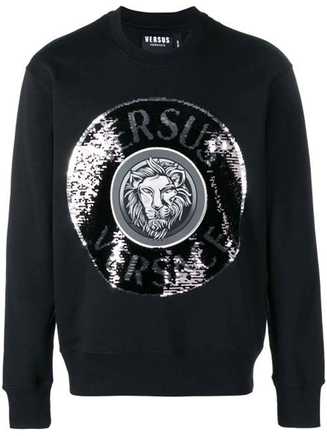 versus versace maxi lion sweatshirt|versace leather strap.